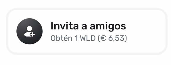 Worldcoin paga por invitado