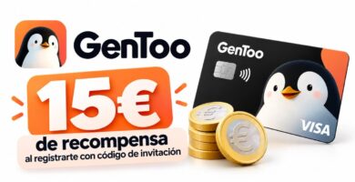 GenToo — recompensa de 15€ por registrarse con código de invitación