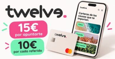Twelve: 15€ por apuntarte y 10€ por cada referido