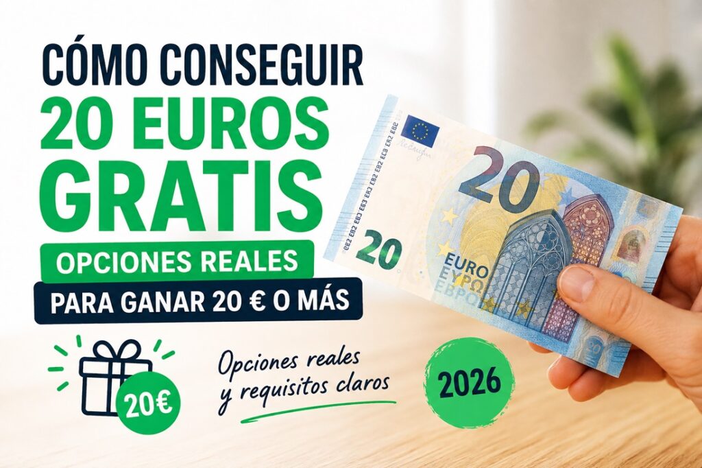 Cómo conseguir 20 euros gratis
