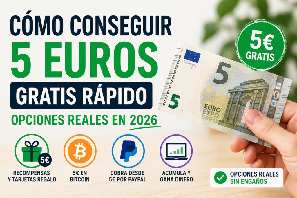 Conseguir 5 euros gratis