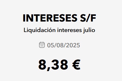 Intereses generados en MyInvestor