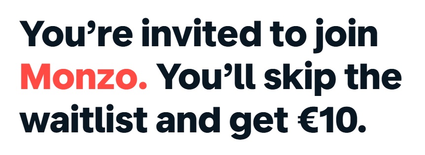 Invitación para Monzo