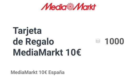 Vale de 10&euro; de MediaMarkt por mil puntos en THX