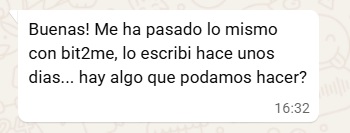 Otro mensaje similar