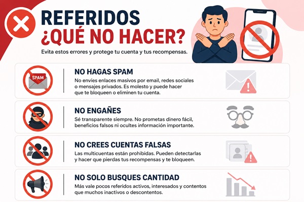 No todo vale para conseguir referidos