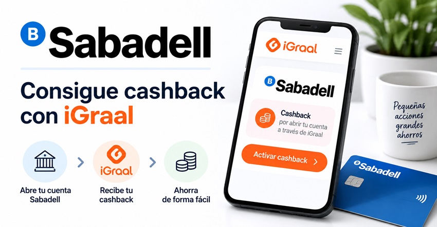 Cashback de Sabadell a través de iGraal