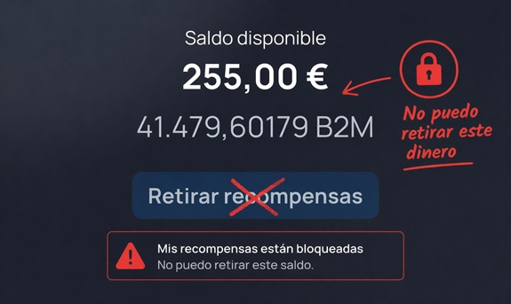 Saldo bloqueado en Bit2me