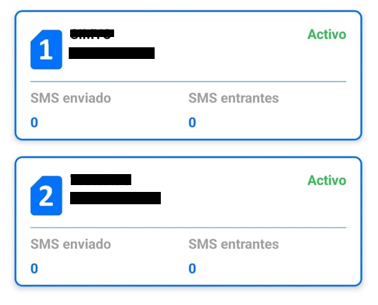 Sms recibidos: 0