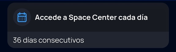 36 d&iacute;as consecutivos entrando en Space Center