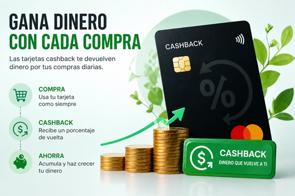 Gana con cada compra con las tarjetas de cashback